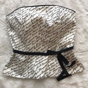 White House Black Market corset bustier top